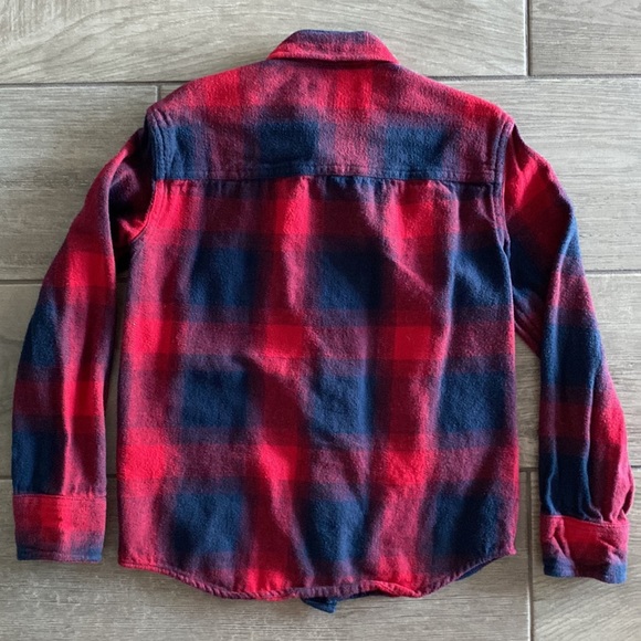 Boys Abercrombie Kids Flannel Plaid Button Shirts Twins - Set of 2 - Picture 8 of 11